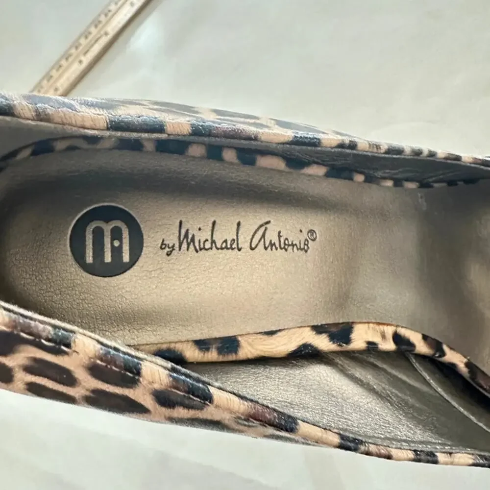 Michael Antonis Women’s Adult Animal Print High Heels Shoes Size 9